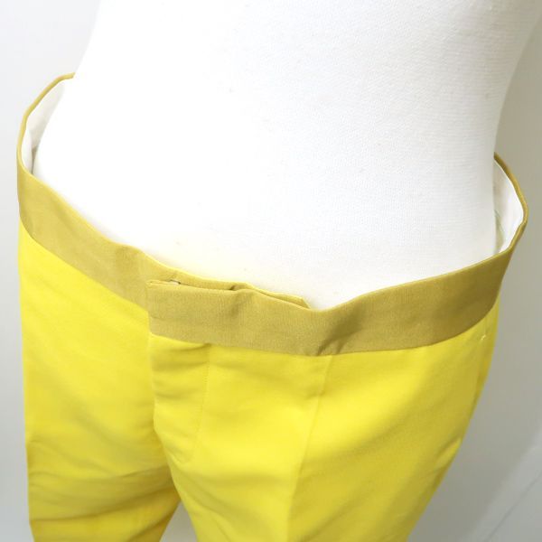 Drawer パンツ ウールシルク スリム 6514-236-0813 イエロー系 #38  