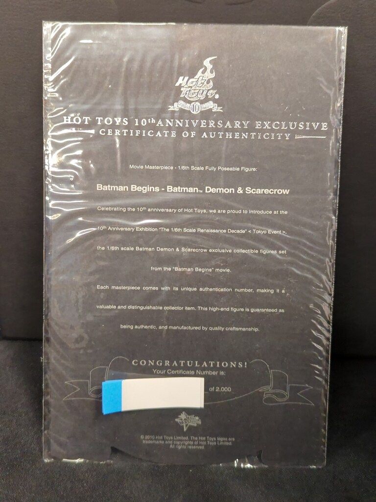 HOTTOYS MOVIE MASTERPIECE BATMAN DEMON SCARECROW MMS140