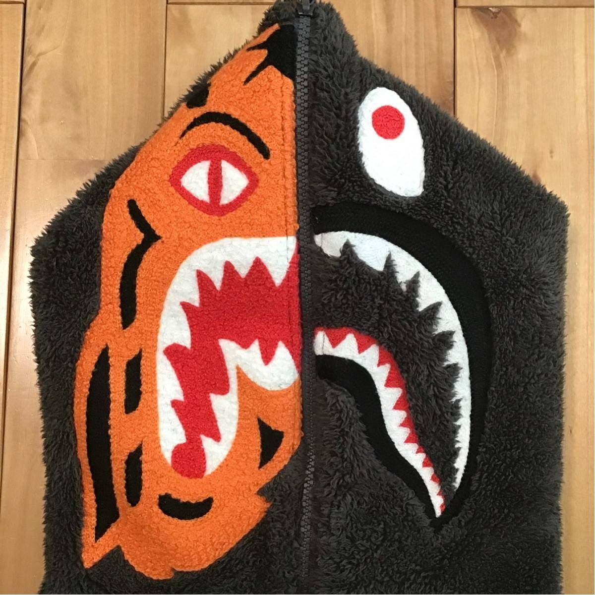 BOA TIGER SHARK full zip HOODIE JACKET Lサイズ グレー a bathing 