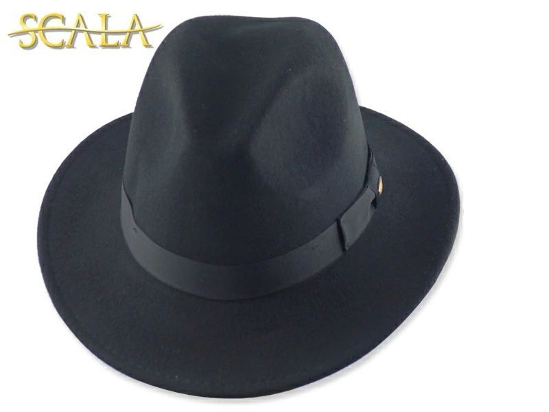 SCALA スカラ NORFORK HYDE PARK WOOL HAT BLACK ウール中折れハット ブラック 19056 20647