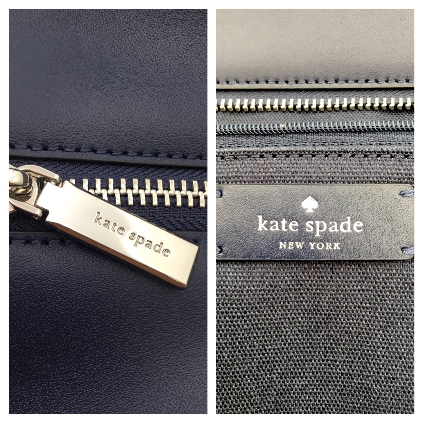 ほぼ未使用】ケイトスペード Katespade ストロー ビックロゴ サイド 