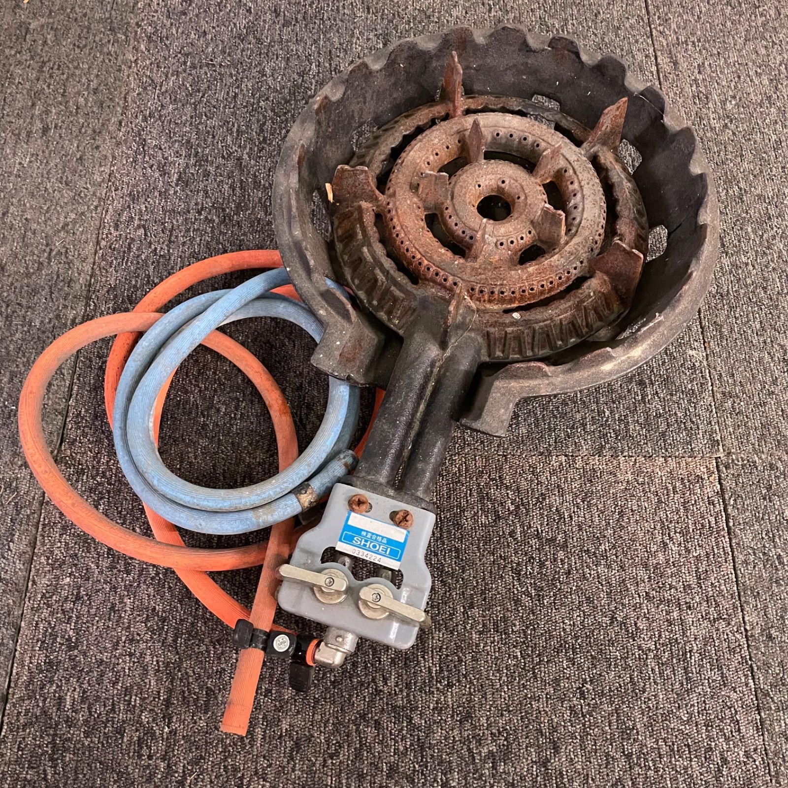 ♭ 昌栄物産 SHOEI 鋳物コンロ 業務用 ガスコンロ プロパンガス用 厨房