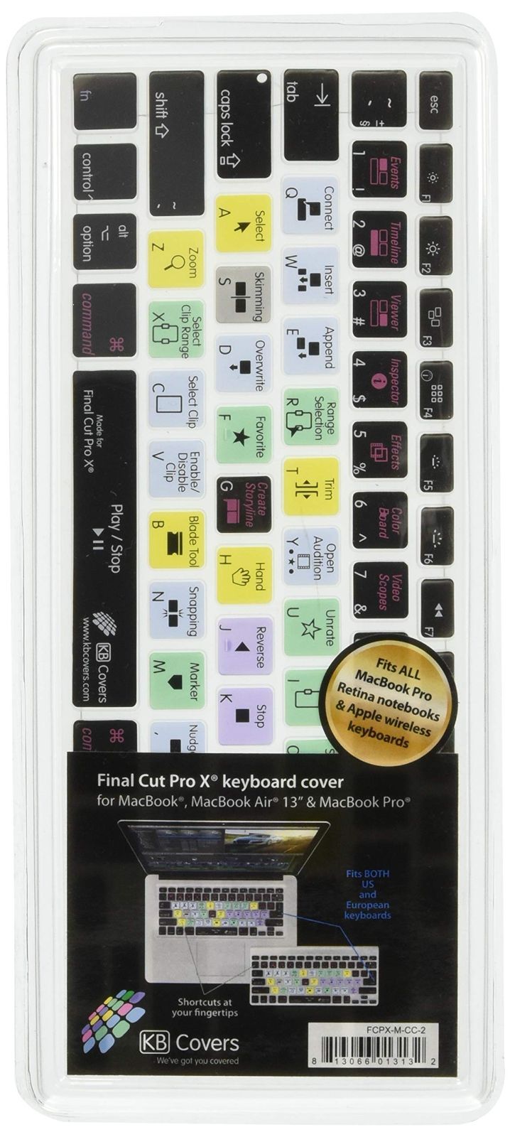 新着商品】キーボードカバー QWERTY X MacBook Pro Cut Air/Pro用