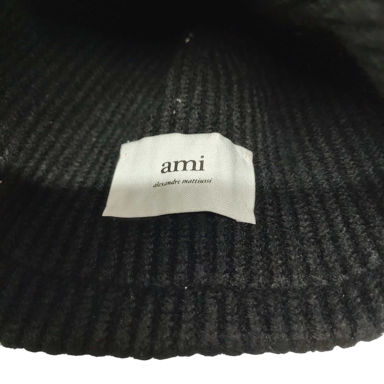 AMI PARIS アミ パリス ブラックニットキャップ 【公式通販】