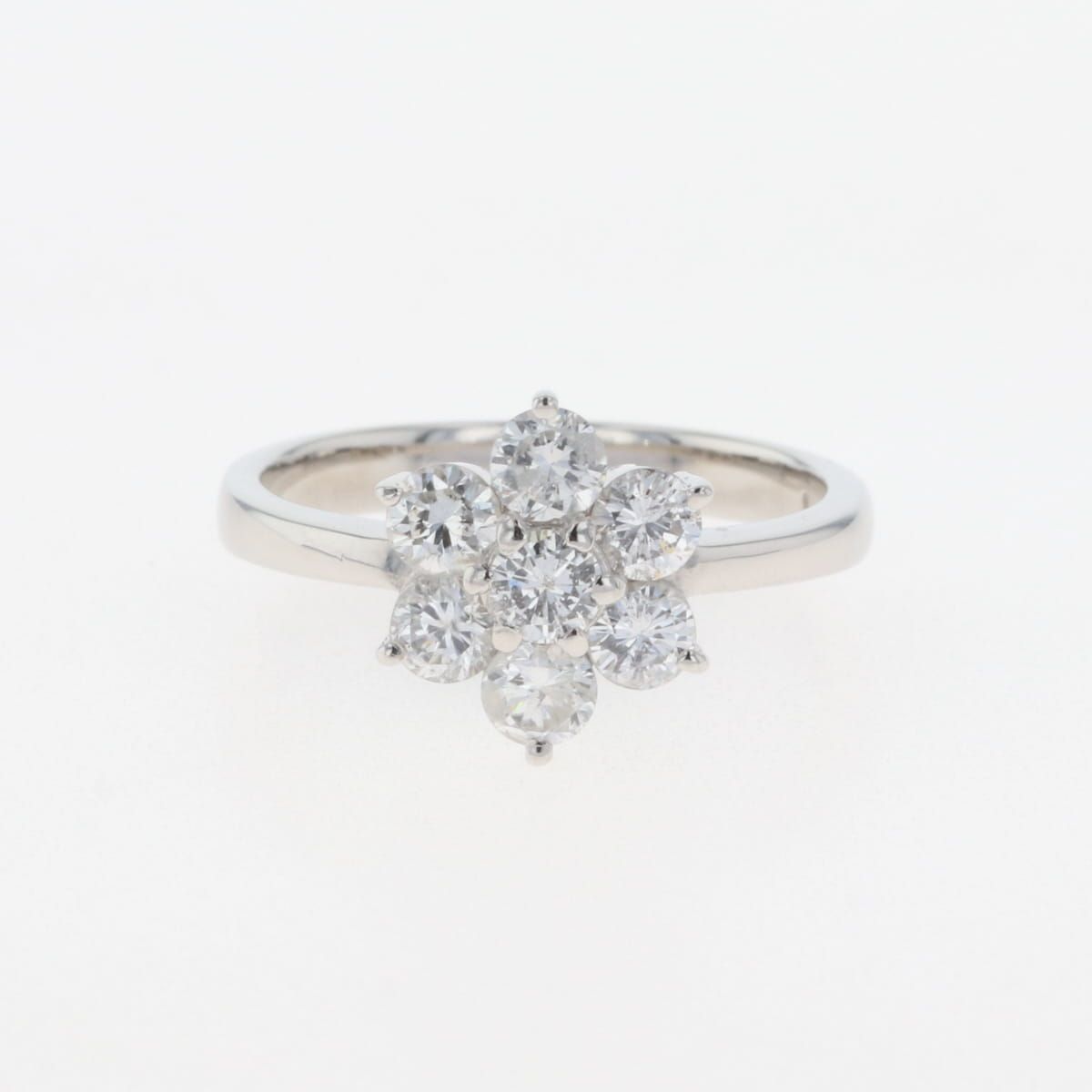 在庫一掃】 フラワーモチーフ デザインリング プラチナ 指輪  