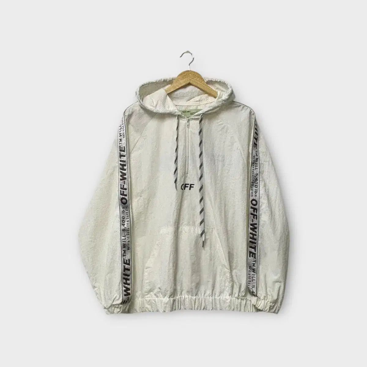 ホワイト トラック ウィンドブレーカー Anorak アノラック L ー XL