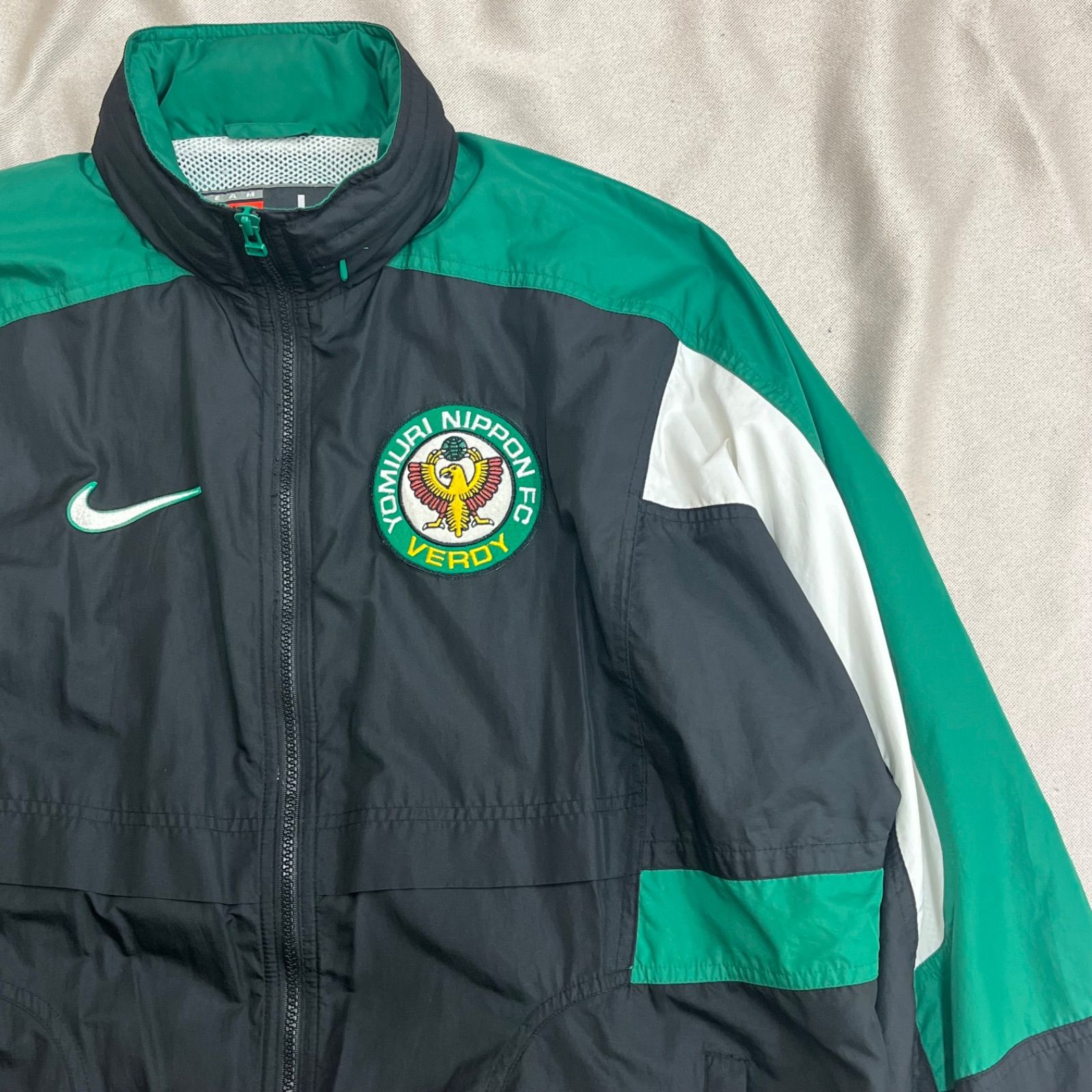 ヴェルディ 川崎 × NIKE ナイキ ジャケット L ブラック グリーン 黒 緑