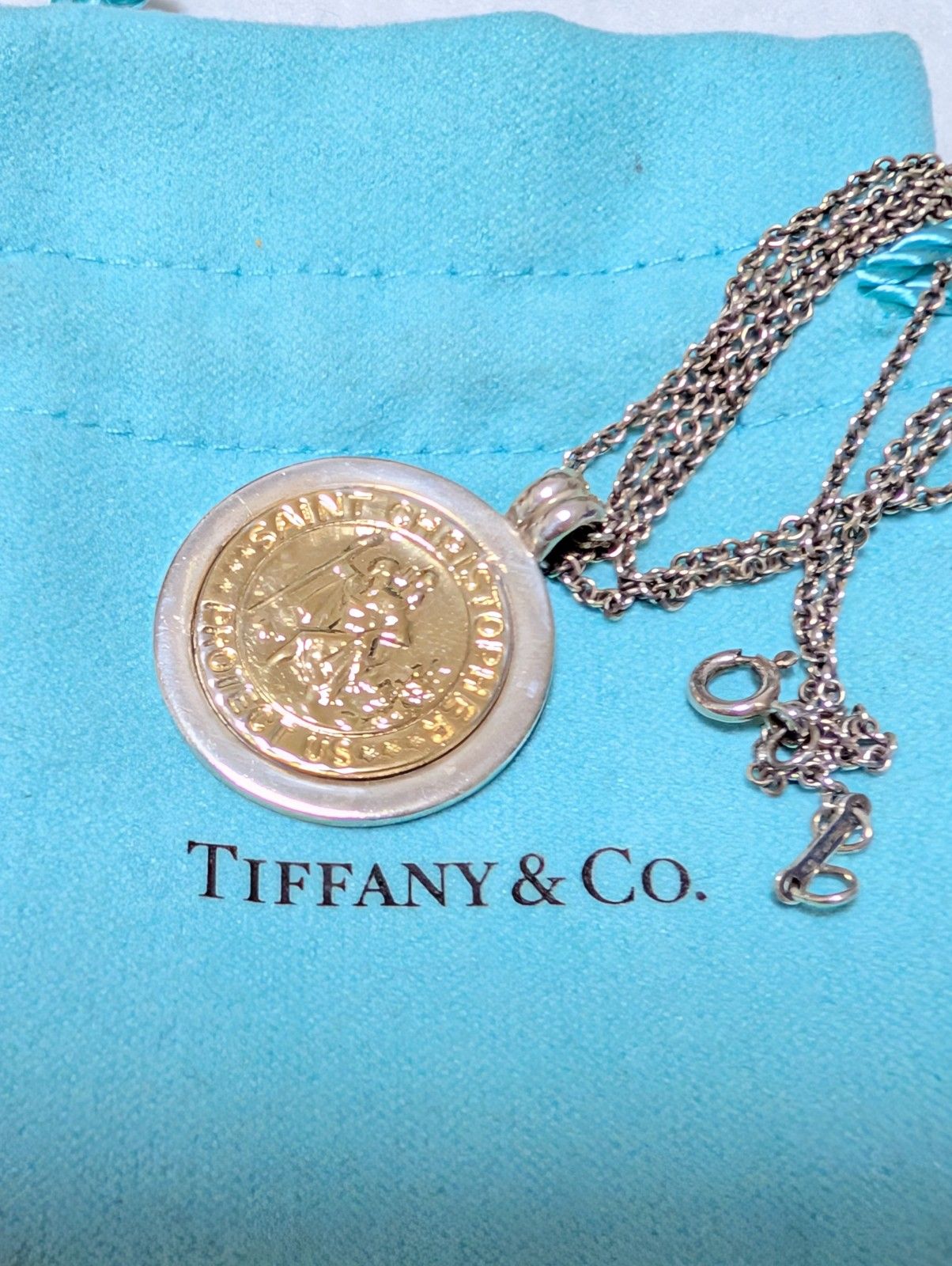 ティファニー セントクリストファー ネックレス K18 750 925 4093 ティファニー セントクリストスァー ネックレス K18 750 925 4093