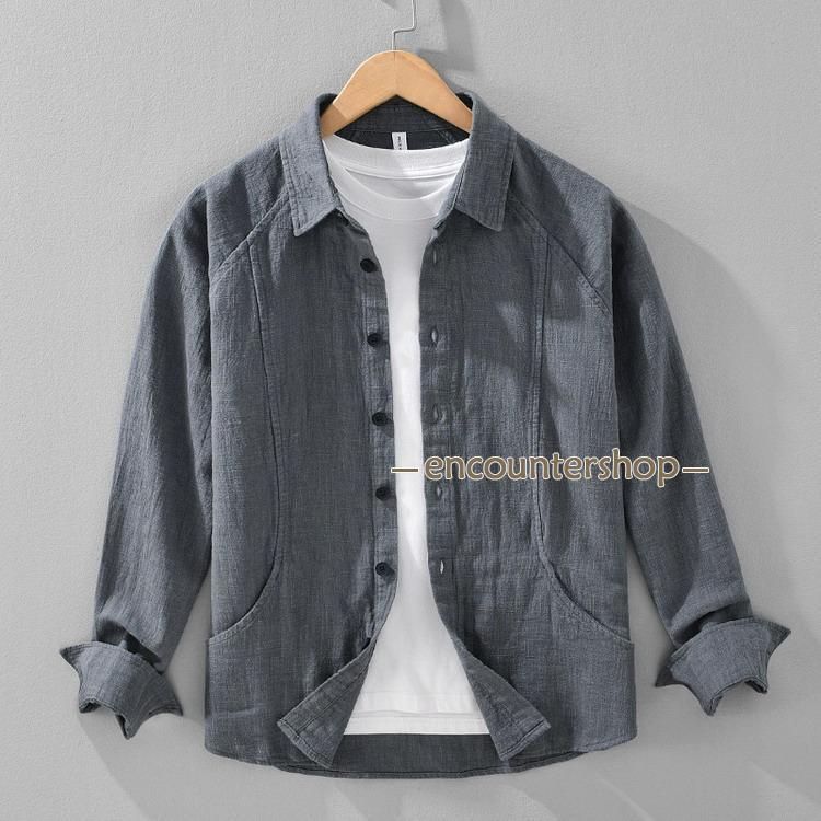 綿麻ジャケット 苧麻 コーチジャケット 春服 春物 ジャケット