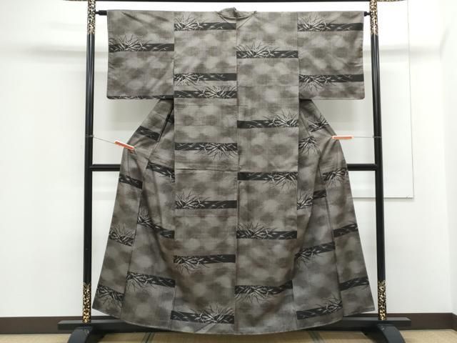 ☆平和島様☆専用出品商品です！ 平和屋着物○本場大島紬 7マルキ 草葉文 正絹 逸品 未使用 CAAX3077th