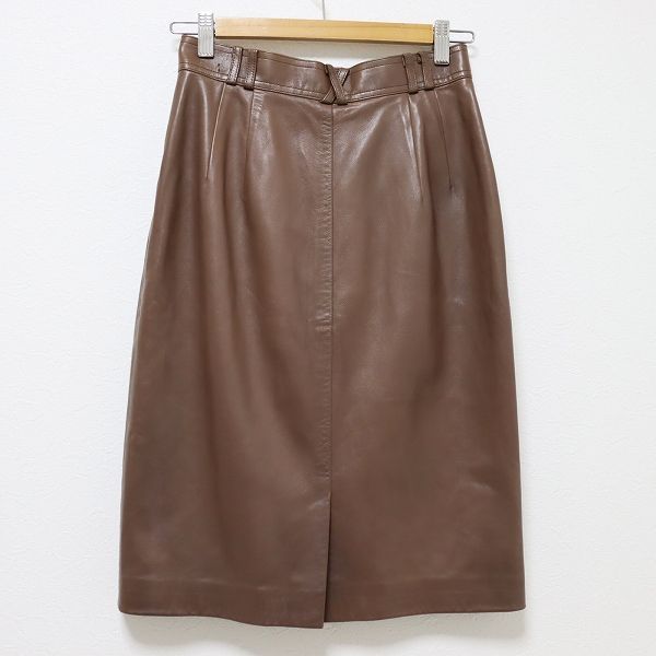 クリスチャンディオール Christian Dior SPORTS ヴィンテージ レザー スカート シープスキン 本革 x972791n