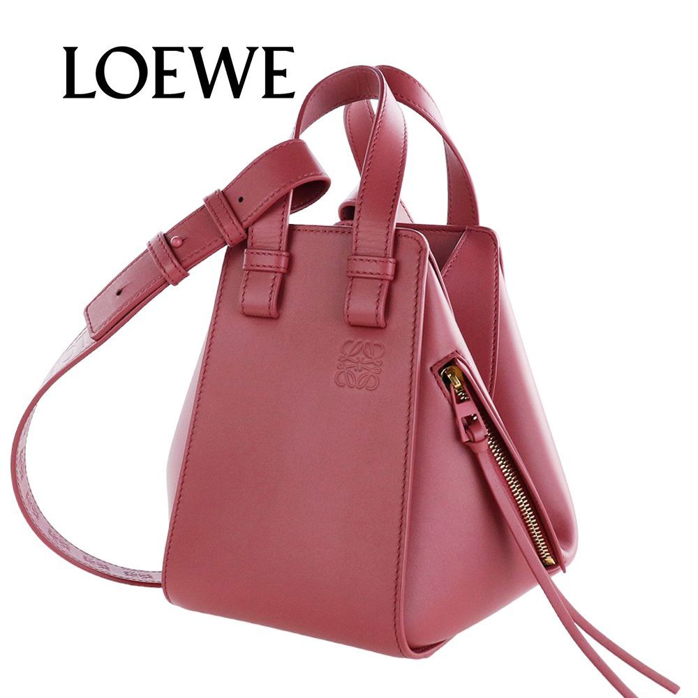 ロエベ バッグ LOEWE HAMMOCK ANAGRAM SMALL BAG アナグラム ロゴ スモール A538H13X02 2823  PLUMROSE プラムローズ レザー 本革 - メルカリ