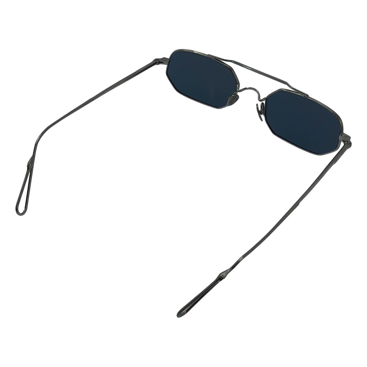 AHLEM | アーレム | 2025SS | 250本 PONT LINCOLN ダブルブリッジ スクエア メタルフレーム サングラス 眼鏡 | 53□21-150 | Ruthenium Brushed | Petrol