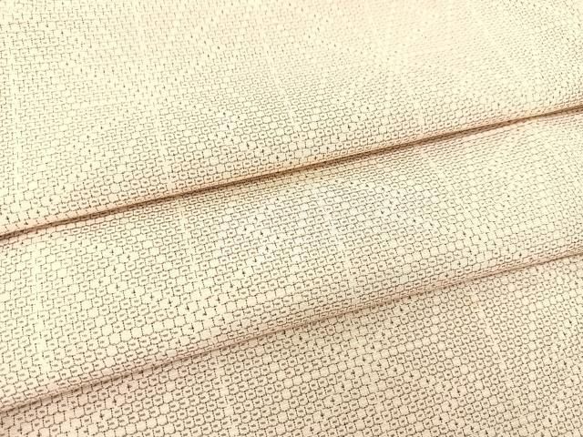 平和屋着物○本塩沢 110亀甲 麻の葉文様 正絹 逸品 未使用 BAAT0978yc