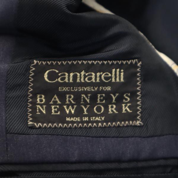 美品 Cantarelli テーラードジャケット イタリア ネイビー S 42 カンタレリ イタリア製 スーツ 上下セットアップ 42 ネイビー系