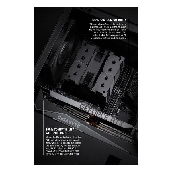 Noctua ノクチュア NH-D9L chromax.black NH-D9L-CH-BK 2586934 VETTDRUCK_DE
