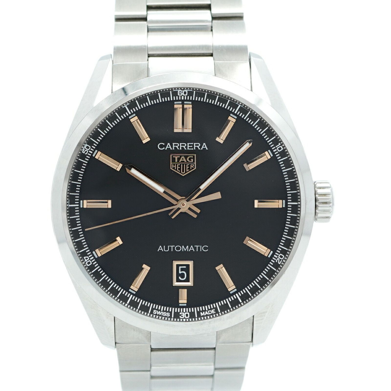 タグホイヤー カレラ WBN2113 黒文字盤腕時計 メンズ