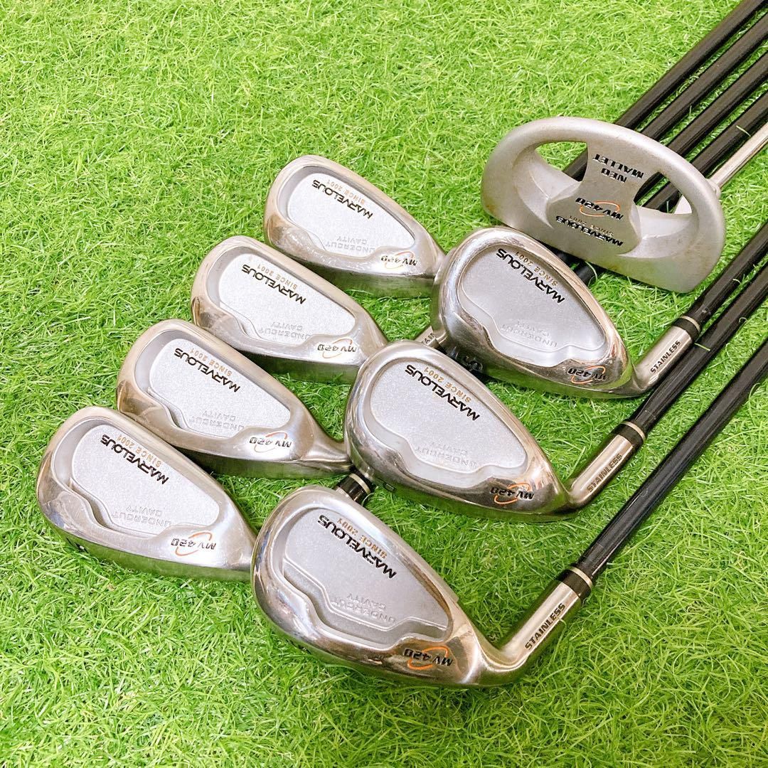 ゴルフ男性初心者向け 左利き レフティクラブ9本 キャディバッグセット