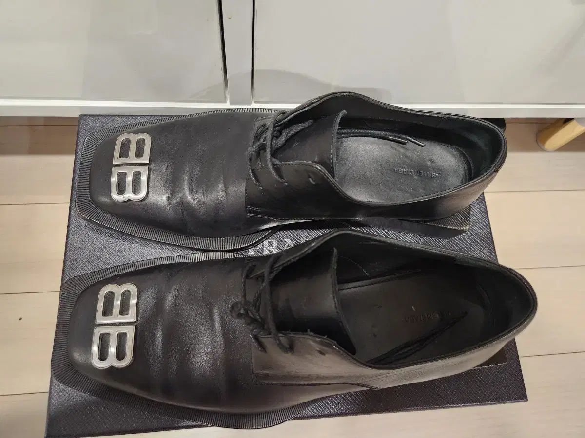 BALENCIAGA スクエアトゥ ダービーシューズ balenciga ダービー