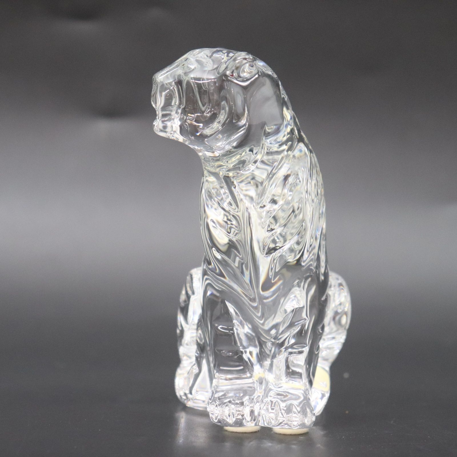 IT1PKI6J2OMS 美品 Baccarat バカラ クリスタル 虎 トラ クリア