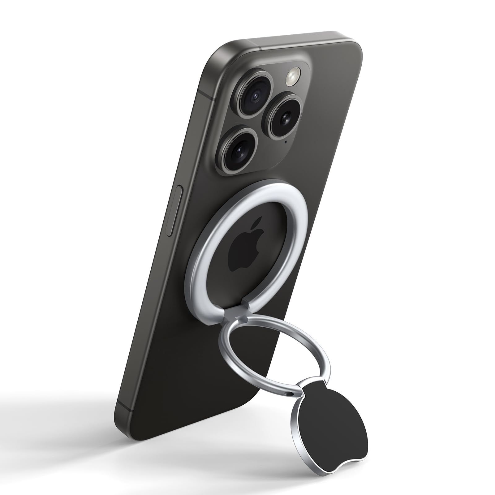 新品 【マグネットの王】Bolvunes スマホリング MagSafe対応 スマホスタンド 超強両面マグネット バンカーリング 横縦両立 スマホ落下防止/角度調整可能 磁気増強メタルリング付き iPhone Androidな