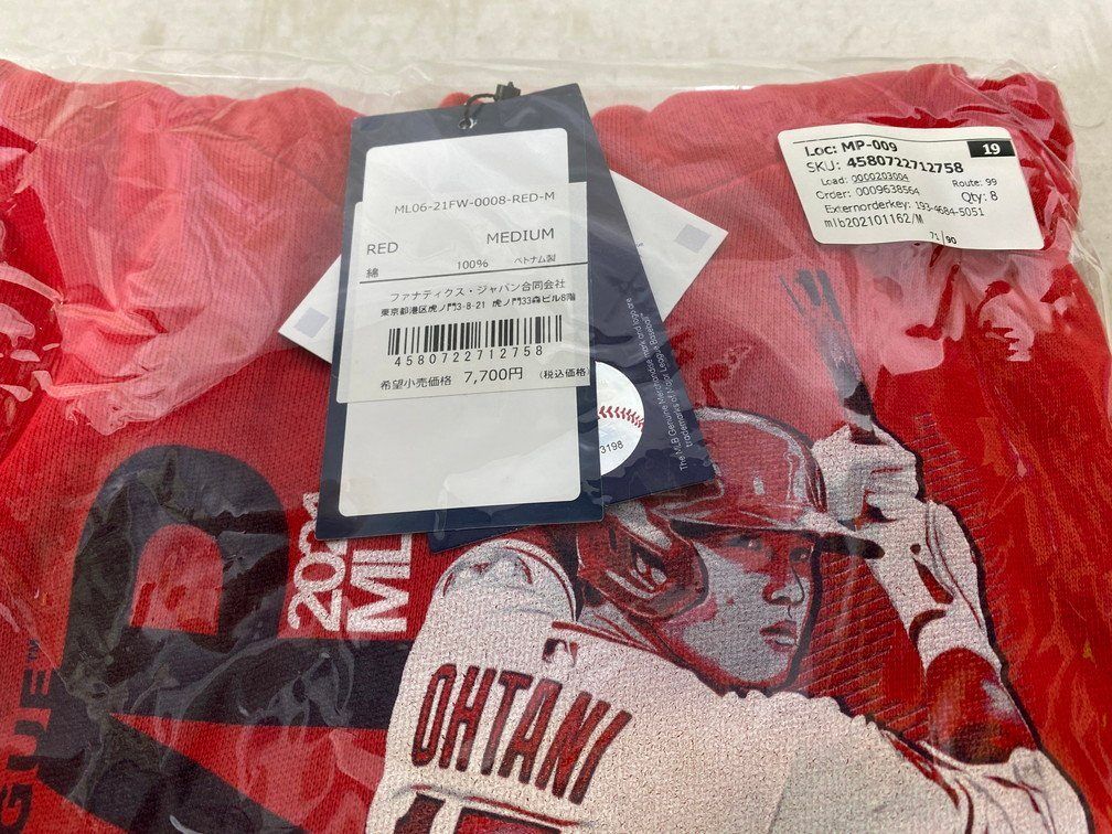 未開封新品 大谷翔平 ア・リーグ ホームラン王 記念Tシャツ Lサイズ