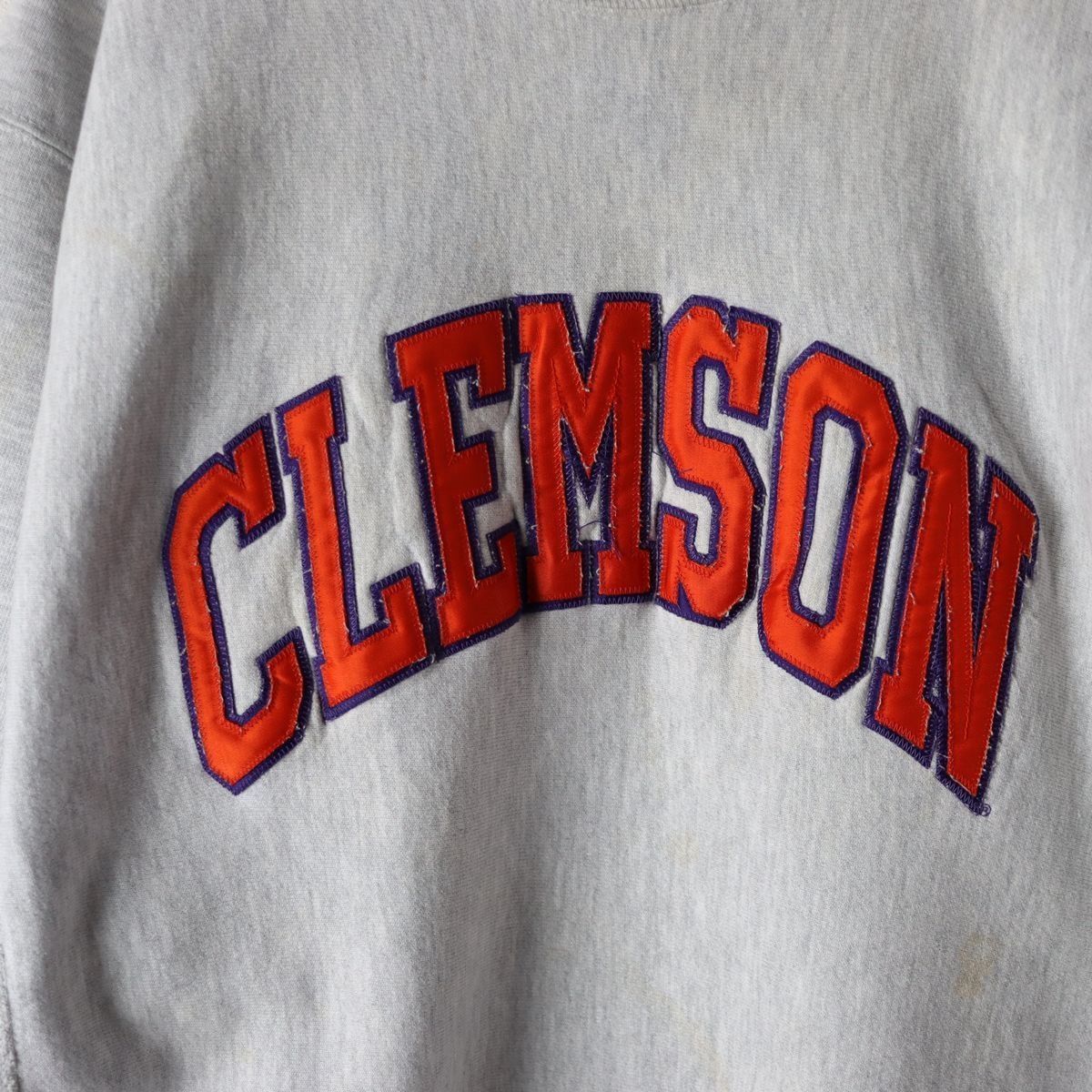 メキシコ製 90s チャンピオン Champion リバースウィーブ スウェット 刺繍 CLEMSON グレー size XL - メルカリ