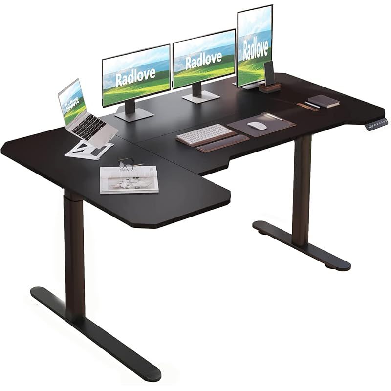 Radlove　電動昇降式パソコンデスク 幅150CM×奥行101CM 高さ調節 Amazon | Radlove パソコンデスク 電動昇降式 デスク 幅150CM×奥行
