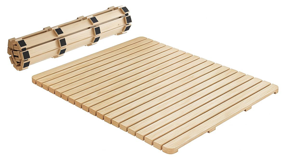 すのこマット 厚3.2cm すのこベッド 120 200cm 木製 ベッドフレーム シングル スノコ ロール式 静かで滑りにくい 頑丈 EastEamily 軽量 カビ防止 通気性 除湿 快適な睡眠 折りたたみ収納 コンパクト 省スペース 完成品