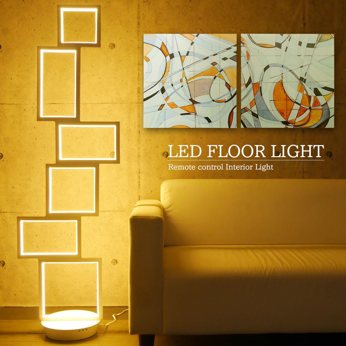LED フロアライト おしゃれ リモコン リモコン フロアランプ 間接照明 スタンドライト インテリア 寝室 北欧 デザイナー 照明 調色調光 bluetooth FL-67WH