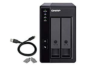 【中古】QNAP (キューナップ) TR-002 2ベイ USB 3.0 RAID 拡張 エンクロージャー DAS (ダイレクトアタッチドストレージ)