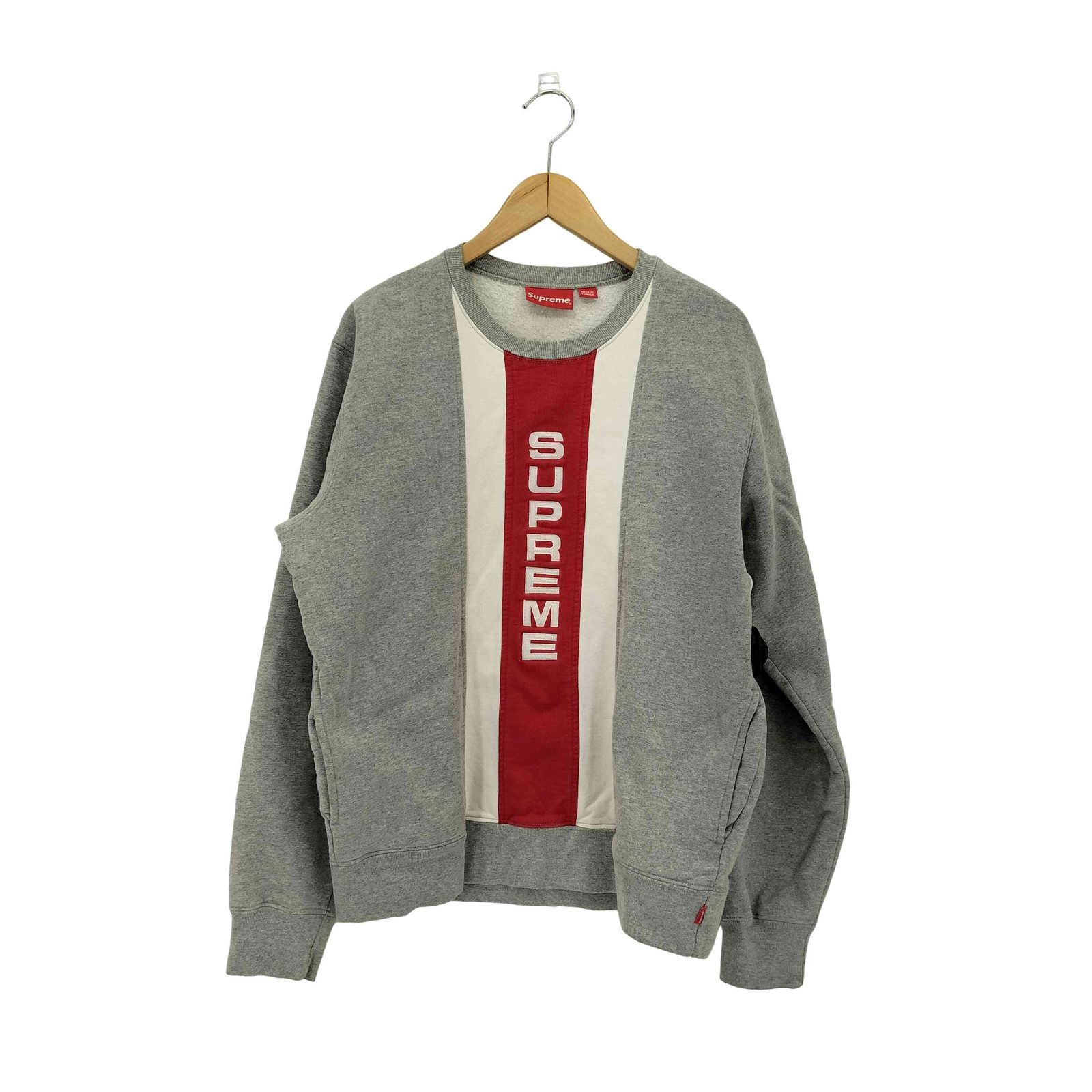 シュプリーム Supreme Vertical Logo Panel Crewneck クルー