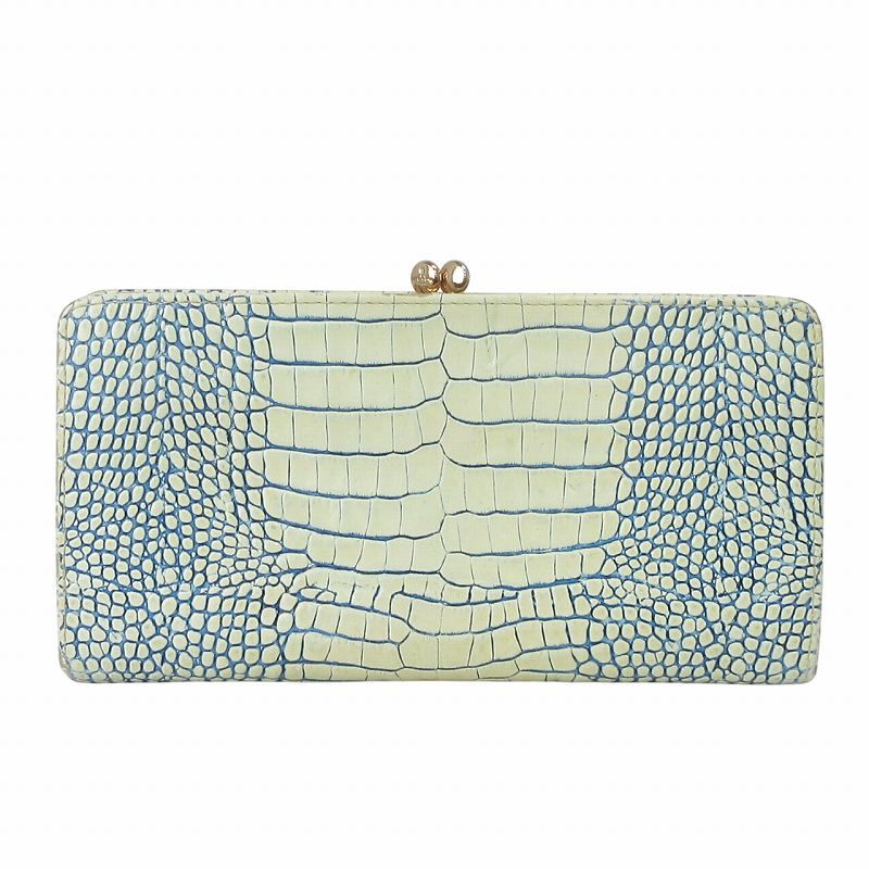 新品同様‼️ ヴィヴィアンウエストウッド　財布　長財布　オーブ　がま口　クロコ ヴィヴィアンウエストウッド Vivienne Westwood オーブ 長財布 がま口