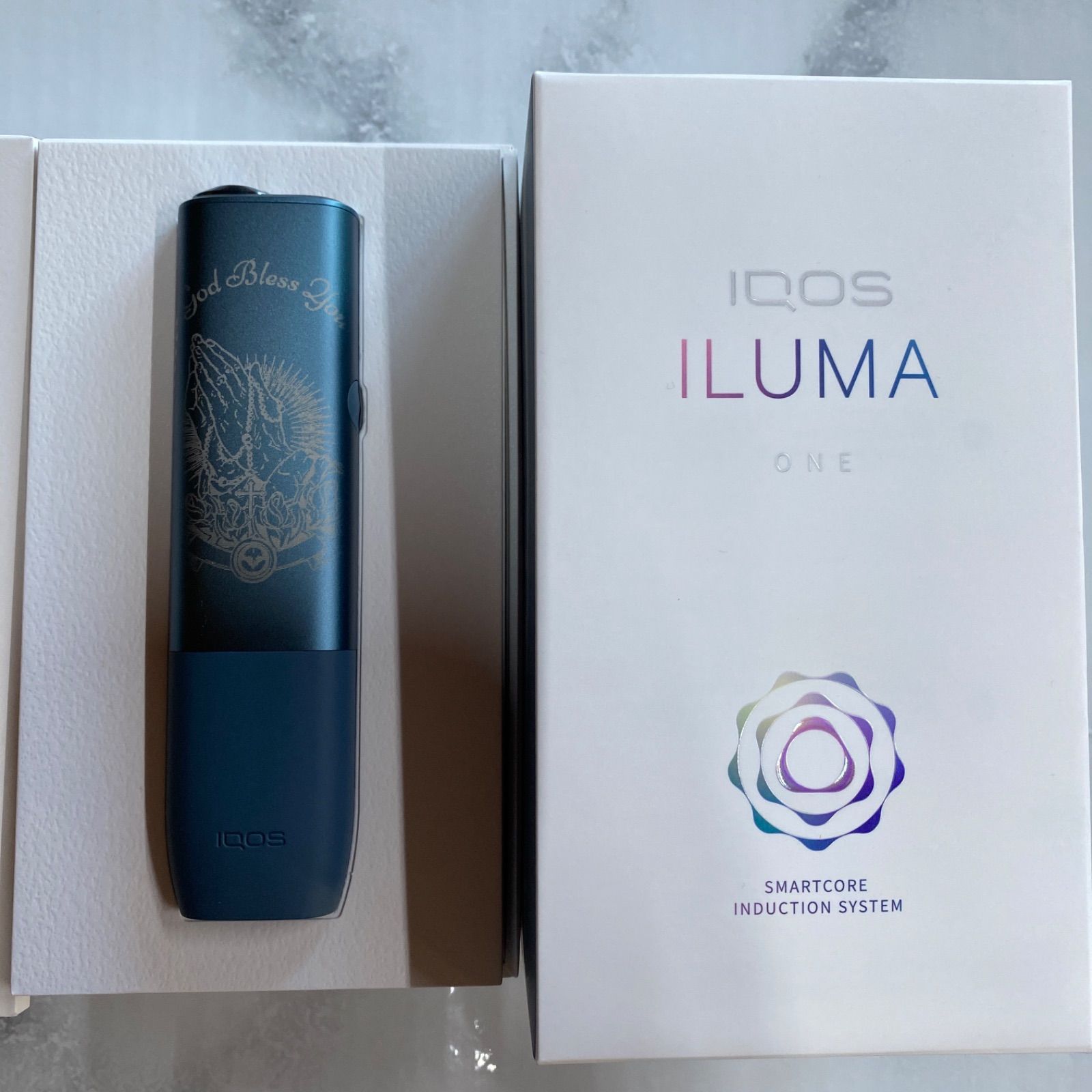 ☆アイコスイルマ ワン レーザー加工 祈り手聖書 iqos iluma one iQOS ILUMA ONE アイコス イルマ ワン レーザー加工 祈り手