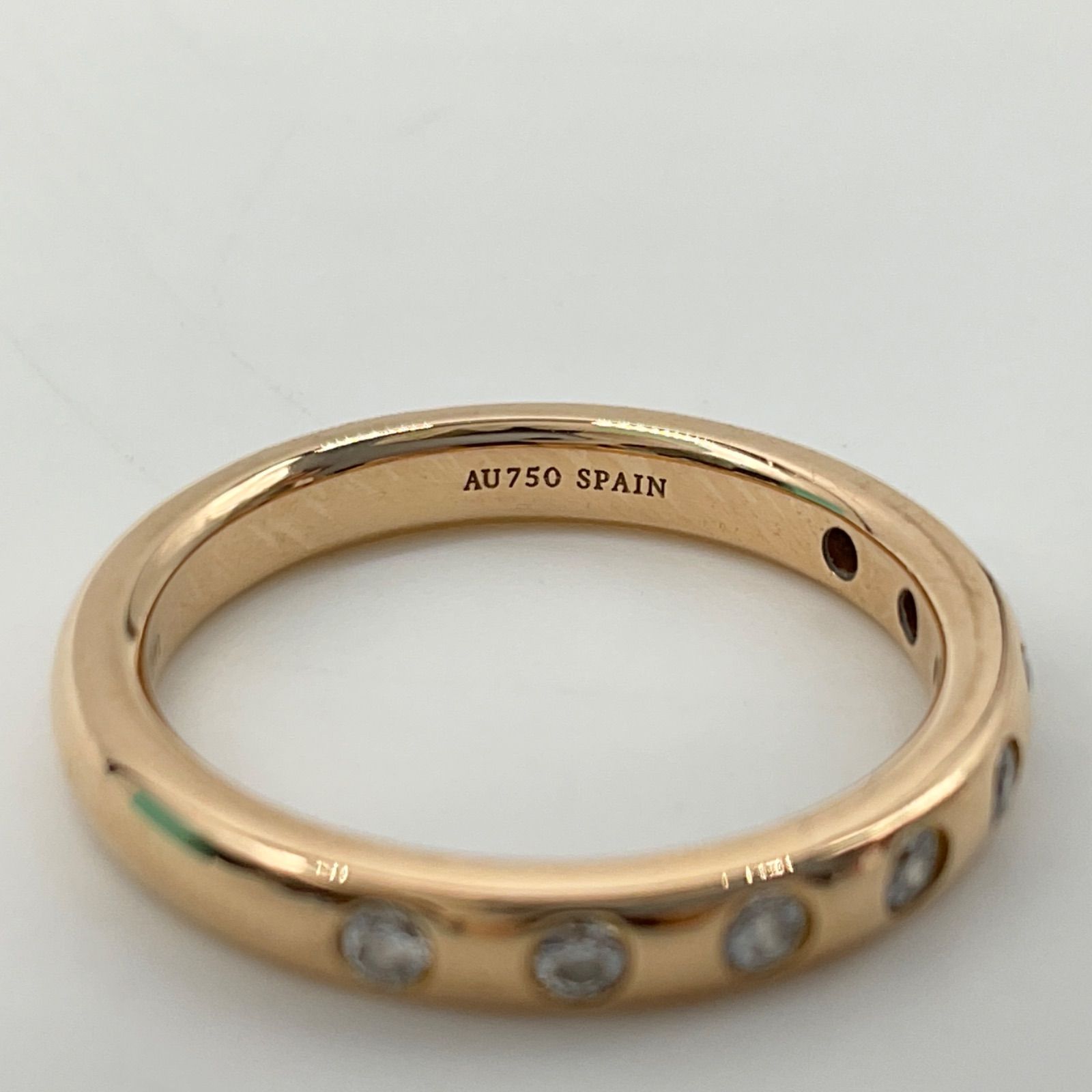 ティファニー スタッキングバンドリング エイトダイヤモンド RG k18  