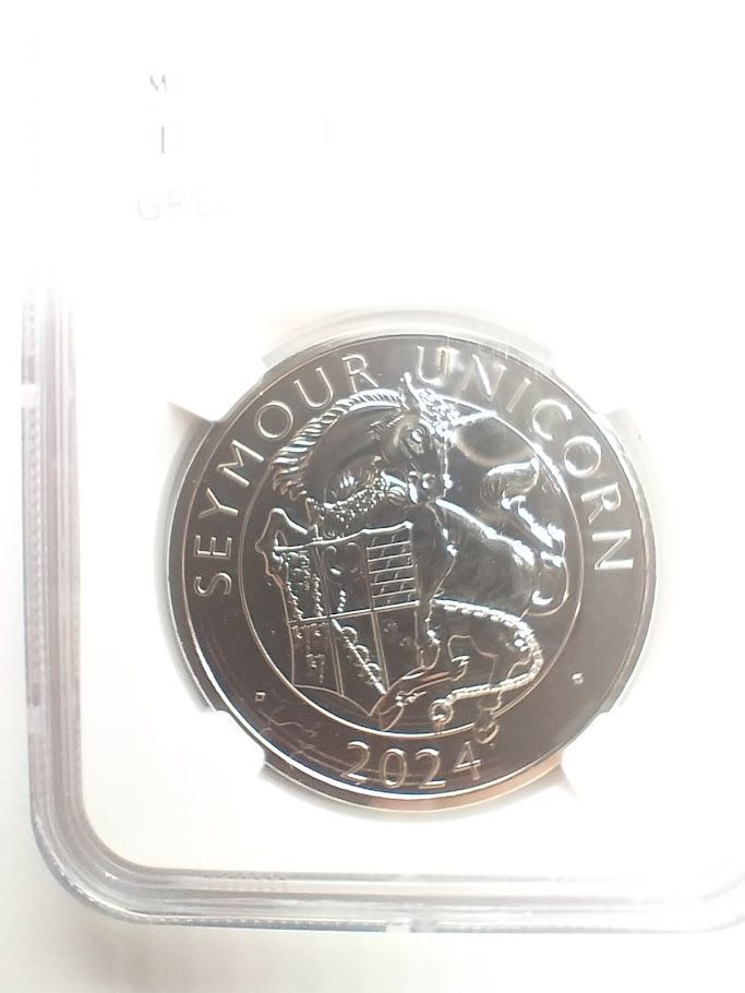 NGC MS69DPL 2024年 イギリス G.Britain £5 Tudor Beasts Seymour