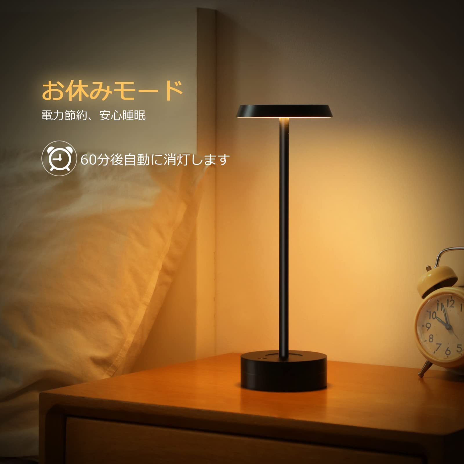 ナイトライト 3Dアート LEDスタンドライト テーブルランプ USB電源 常夜灯 木製ベース 卓上 調光 調色 間接照明 おやすみ 送料無料
