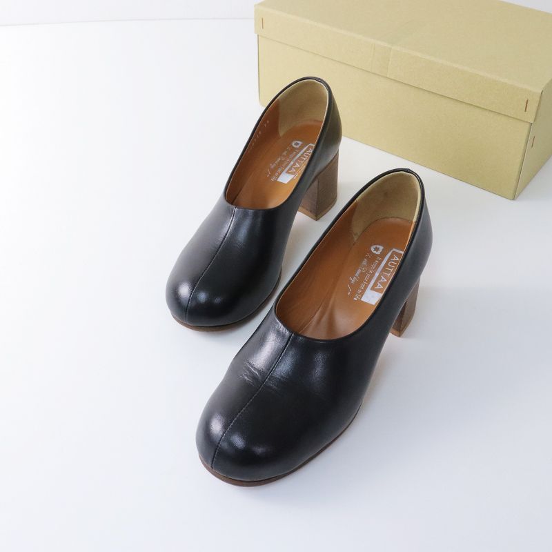 auttaa (36) ヒールパンプス　アウッタ　H6-72 AUTTAA アウッタ｜ヒールパンプス ブラック×ナチュラル