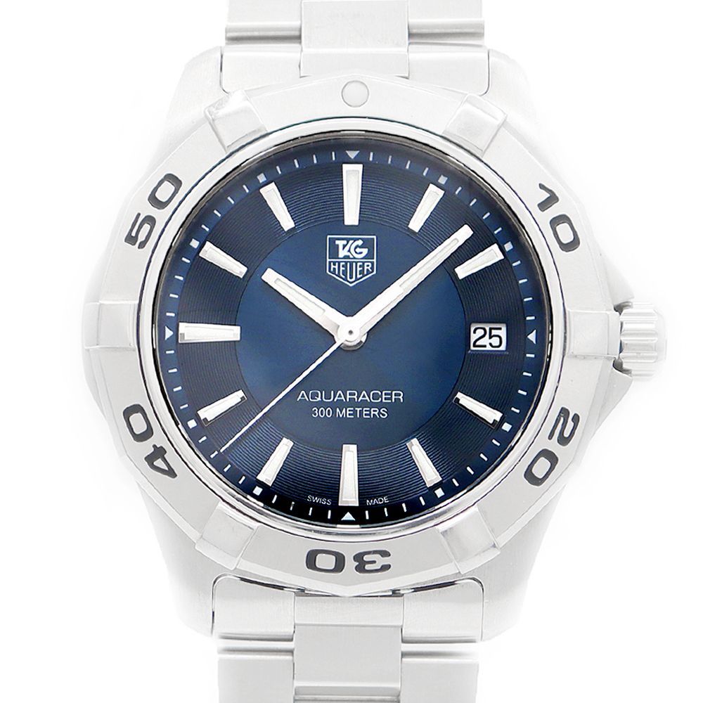 電池交換済 TAG Heuer タグホイヤー アクアレーサー WAP1112 デ