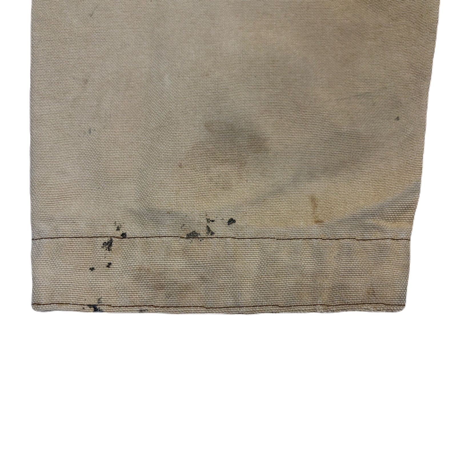 LLBean エルエルビーン HuntingJacket ハンティングジャケット Coveralls カバーオール Work ワーク DuckFabric ダック生地 80s CorduroyCollar Fade Ivory アイボリー XXLサイズ相当 KANDAIZUMI_COM