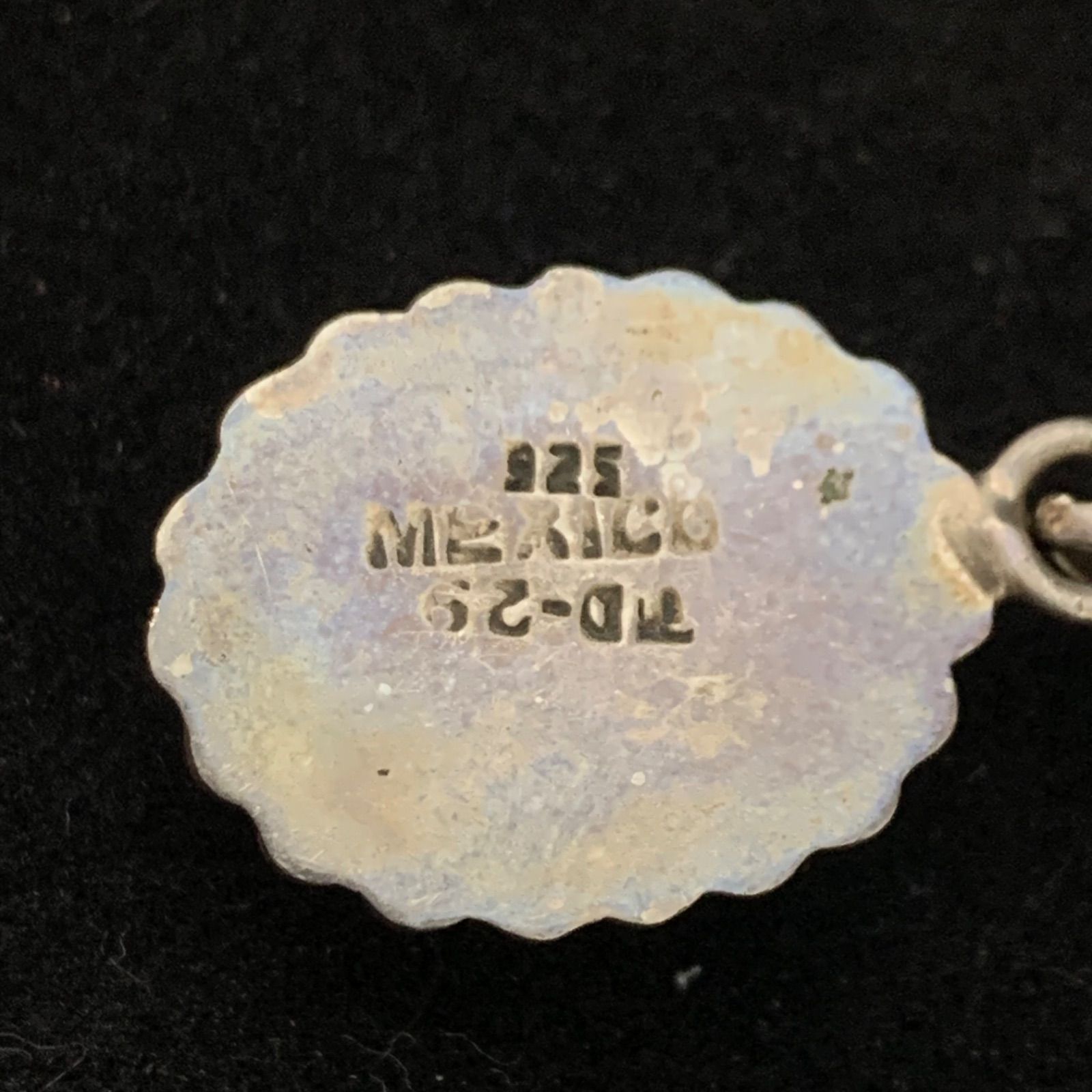 最終値下げ】vintage Mexico silver 925 オニキス ネックレストップ 