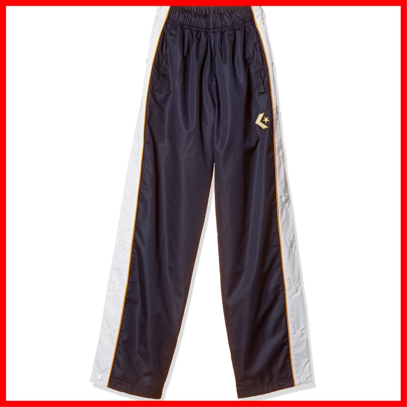 在庫 ウォームアップパンツ サイドフルオープン ジュニア 撥水 パンツ 透湿 ミニバス CB482501P 子供用 キッズ Converse