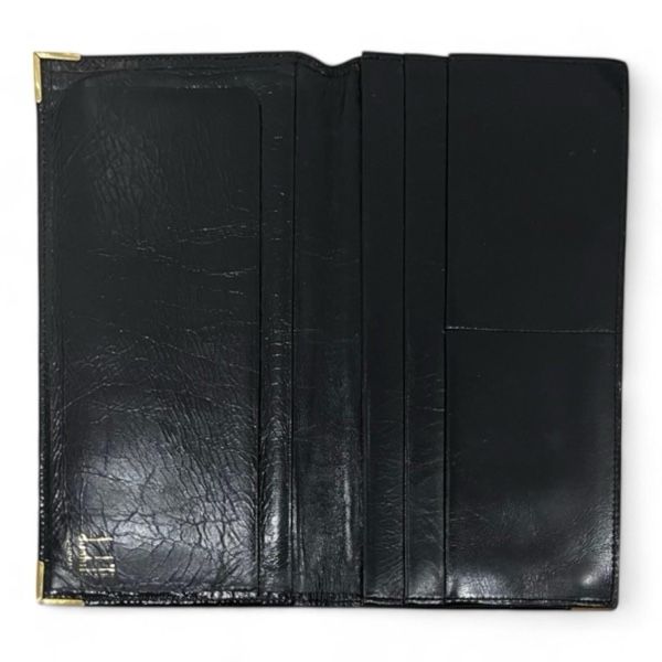 dunhill ダンヒル 長財布 ラウンドジップ レザー 型押し ブラック