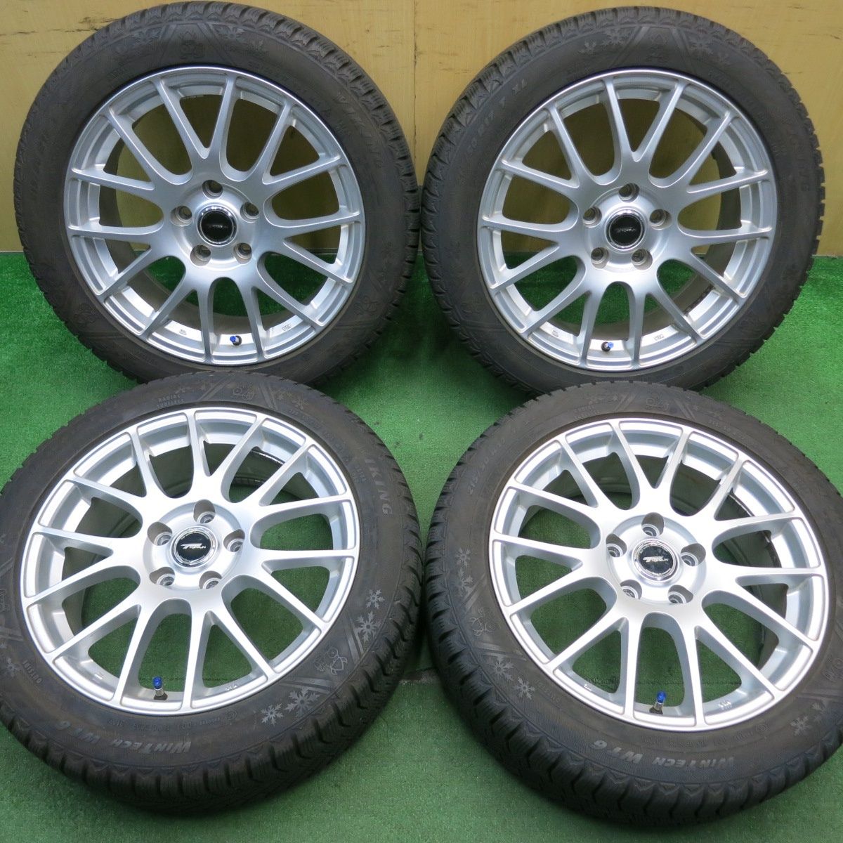 バリ溝 22年 9.5分 スタッドレス 215|50R17 バイキング WINTECH WT6 TOPRUN トップラン 17インチ PCD114.3|5H 5050703NJス