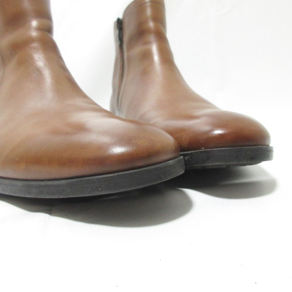 311【美品】Clarks レザーサイドゴアブーツ茶26.0cm （UK8） 美品 Clarks クラークス レザー サイドジップ ショートブーツ