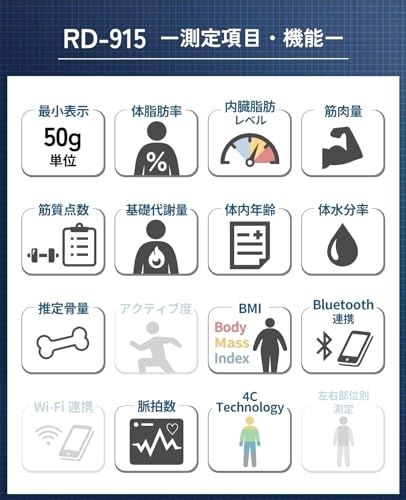 体組成計 スマホ連動