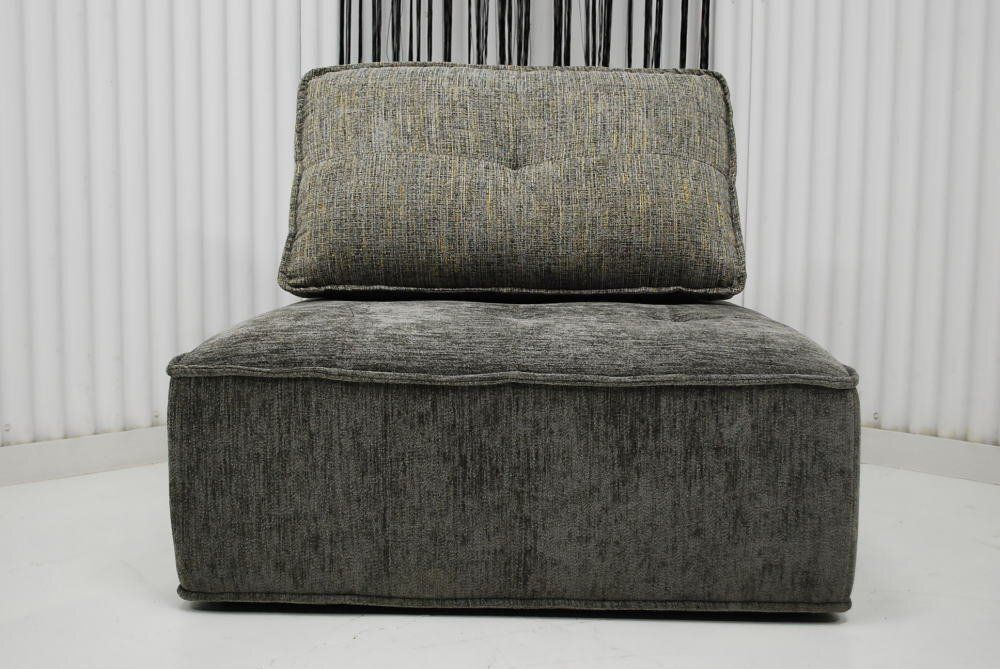 アウトレット 現品限り 一部 大 アイランドソファー ロータイプ 正方形 システムソファー グレー系 250904-ベリティー1.5ｐ-gy