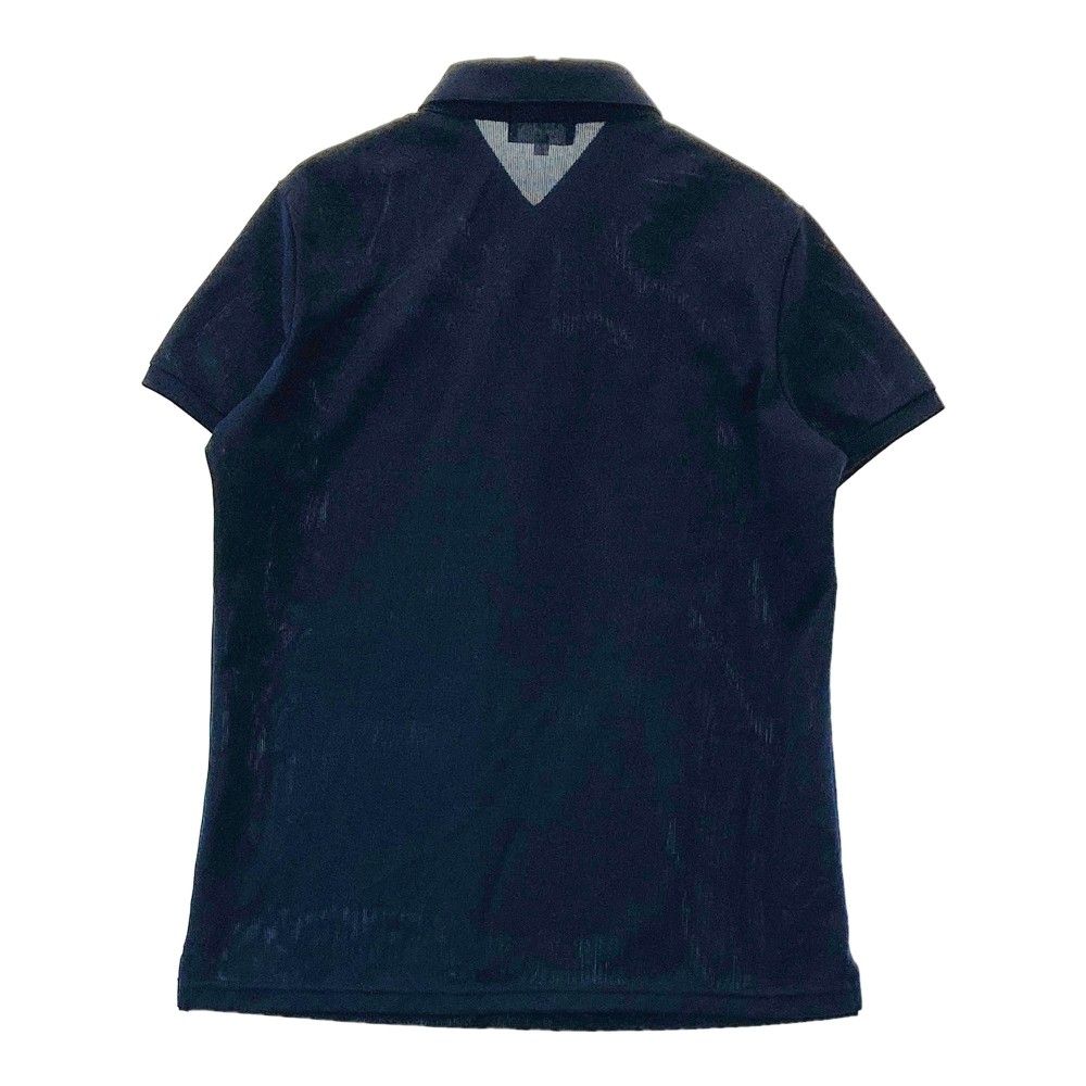 PICONE CLUB ポロシャツ 半袖 紺 大きめサイズ 50 美品 メンズ】コットン混半袖ロゴTシャツ|ピッコーネクラブ