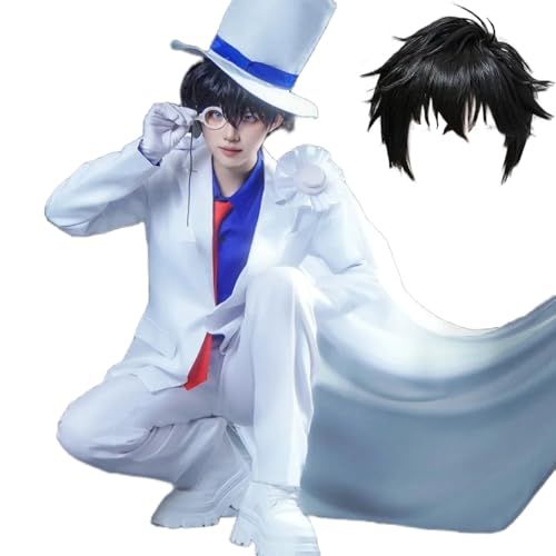 モエモエヤ] コスプレ衣装 怪盗キッド コスプレ衣装 帽子付き 黒羽快斗 よこし コスプレ衣装 コスチューム