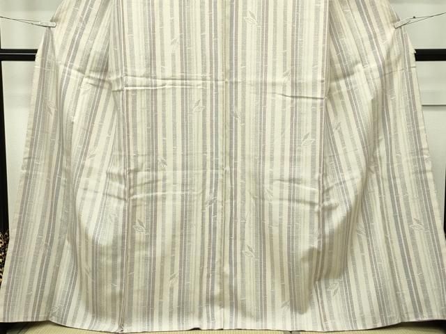 平和屋本店□極上 結城紬 奥順謹製 はたおり娘 100亀甲 平織り 竹並び